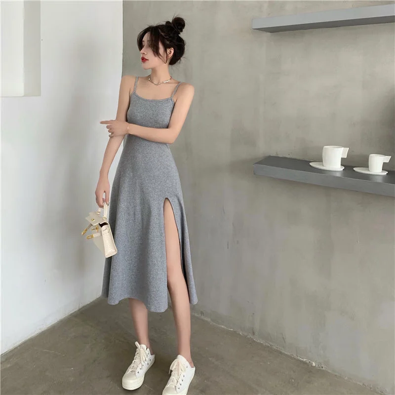 gray dress
