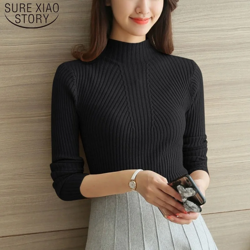 Buy Now Awakecrm Joskaa Winter Turtleneck Pullovers Fashion Womens Sweaters Solid Long Sleeve White and Black Tops Sweaters Femme Clothing 5218 50 Buy Now Awakecrm Joskaa Winter Turtleneck Pullovers Fashion Womens Sweaters Solid Long Sleeve White and Black Tops Sweaters Femme Clothing 5218 50