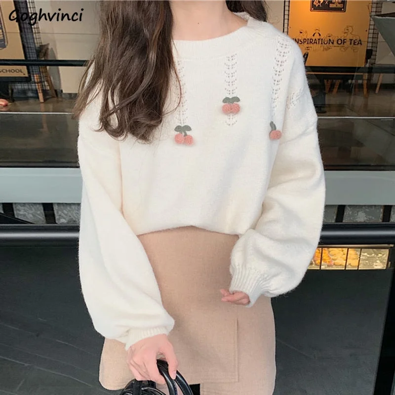 Lowest Prices Awakecrm Christmas Gift Women Pullovers Knitted 3D Printed Kawaii Cute Sweet O-neck Long Sleeve Soft Warm Sweaters Casual Girls Korean Style Tops Loose Lowest Prices Awakecrm Christmas Gift Women Pullovers Knitted 3D Printed Kawaii Cute Sweet O-neck Long Sleeve Soft Warm Sweaters Casual Girls Korean Style Tops Loose