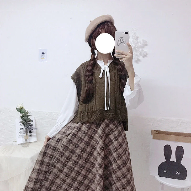 vest skirt sets