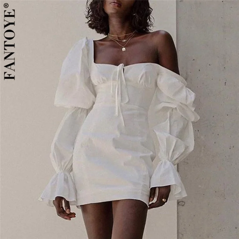 Price Drop Alert FANTOYE Sexy Flare Long Sleeve Square Collar Dress Women Summer Elegant Bandage Bodycon Mini Dresses Streetwear Slim Vestido New Price Drop Alert FANTOYE Sexy Flare Long Sleeve Square Collar Dress Women Summer Elegant Bandage Bodycon Mini Dresses Streetwear Slim Vestido New