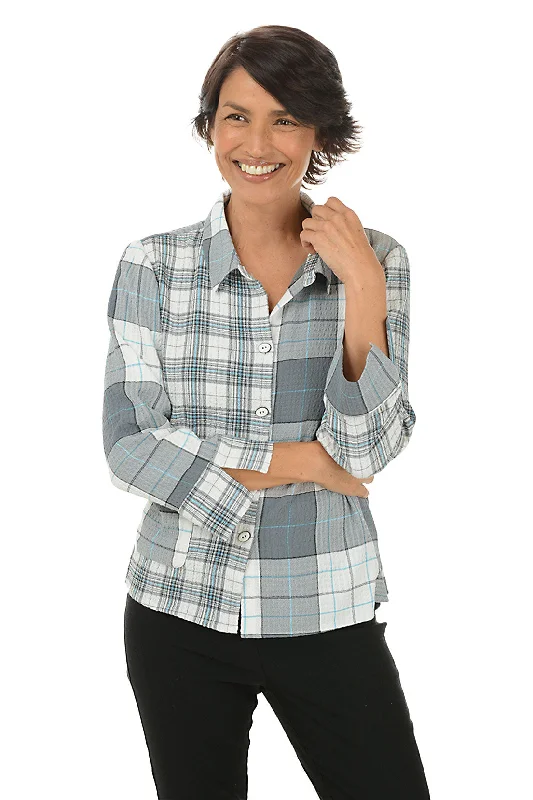 Daily Specials Plaid Hip Pocket Button-Front Shirt