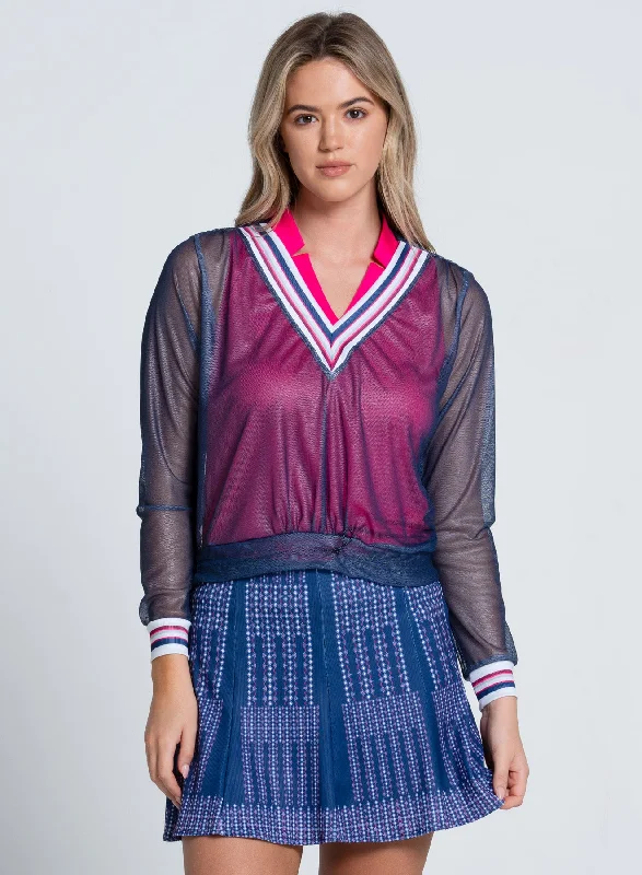 Discount Extravaganza Berry Sweet V Pullover Long Sleeve