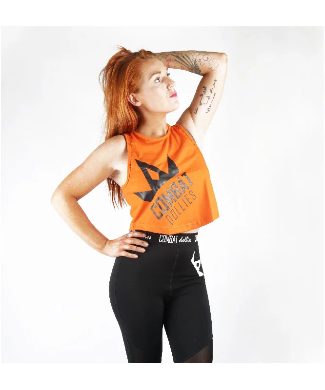 Bargain Bin Combat Dollies Cropped Vest Orange