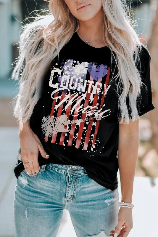 Markdowns COUNTRY MUSIC Graphic Tee Shirt