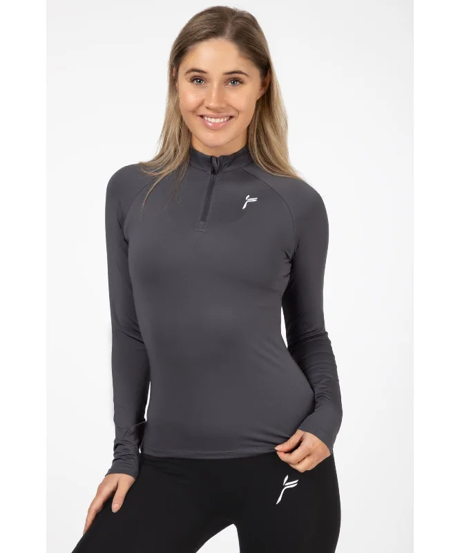 Year-End Sale Famme Essential Long Sleeve Top Grey