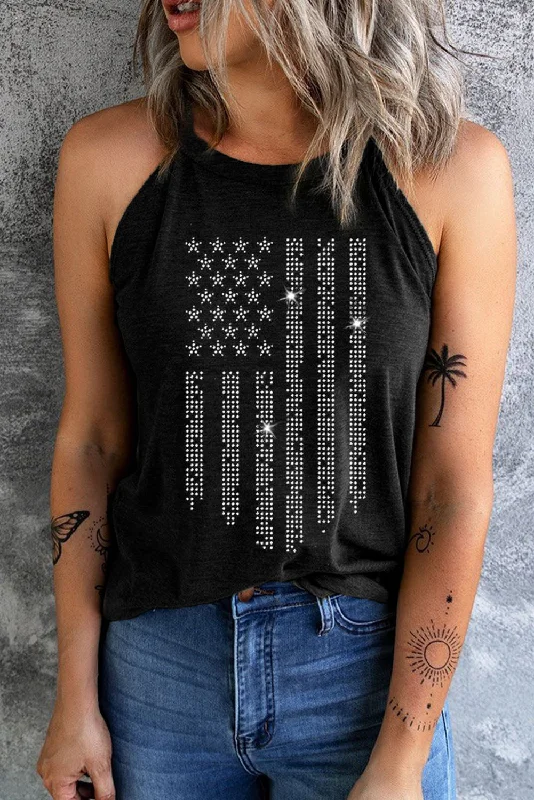 Fantastic Deals Graphic Grecian Neck Tank