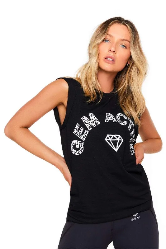 Super Sale Muscle Tank Top (Black)