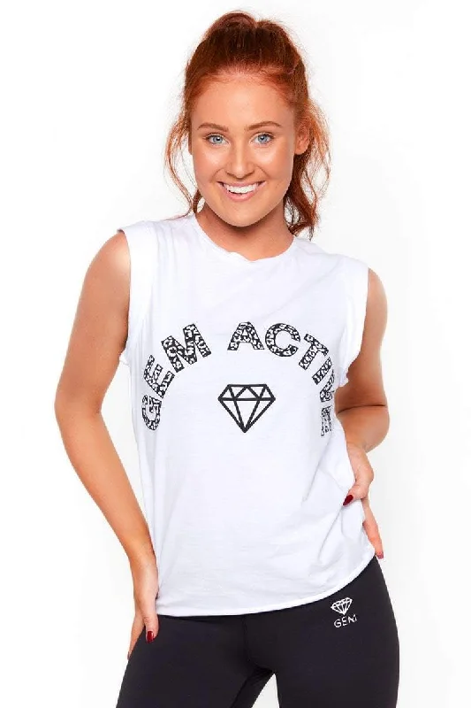 Price Meltdown Muscle Tank Top (White)