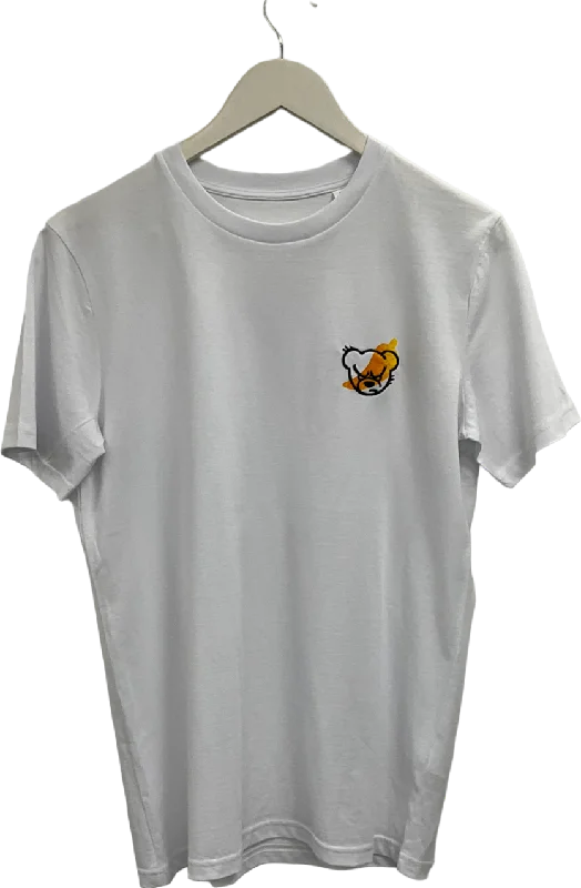 Buy Now Tingly Teds White Embroidered Bear Logo T Shirt UK S