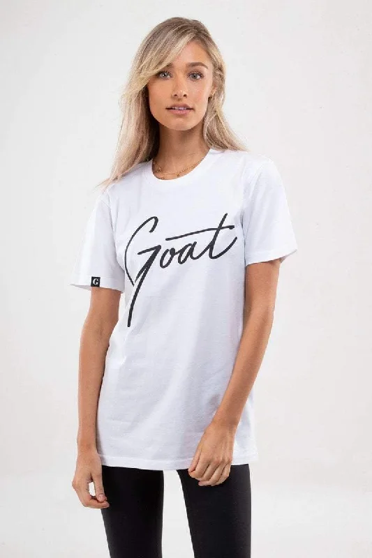 Blowout Sale WHITE GOAT SIGNATURE T-SHIRT (Unisex)