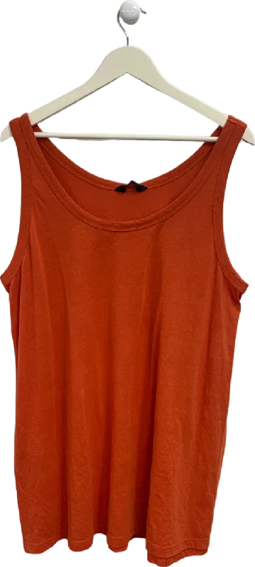 Price Fest Yours Orange Sleeveless Top UK 22-24