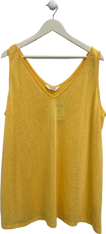 While Supplies Last Yours Yellow Sleeveless Top UK 26-28