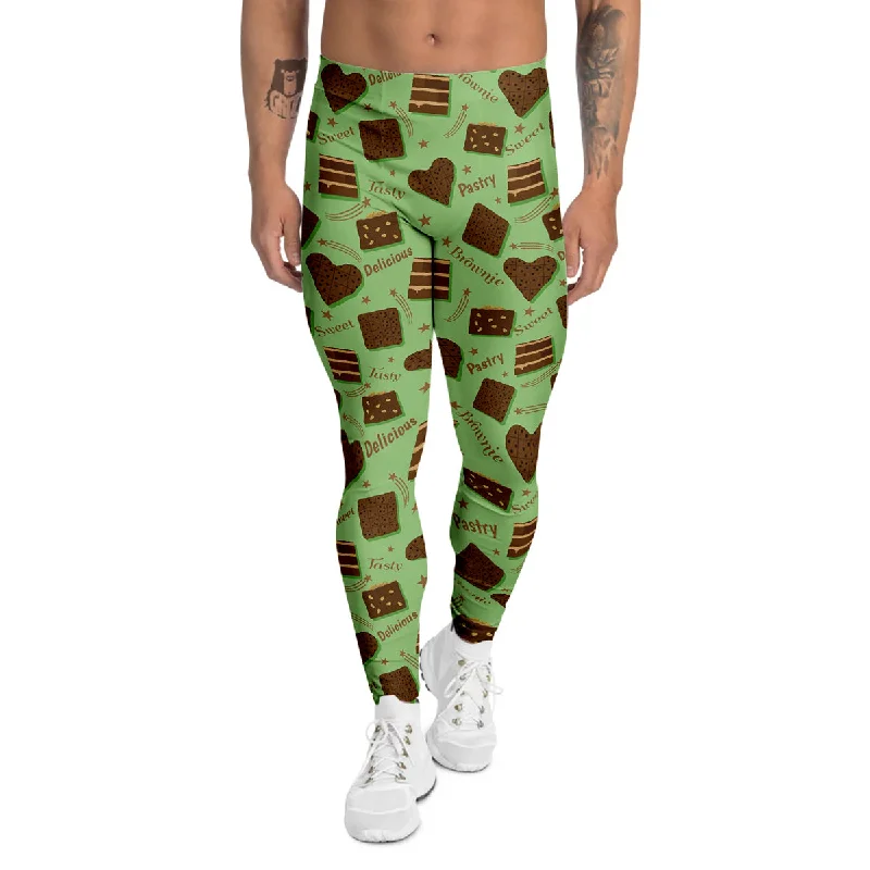 The Best Prices Brownie Delicious Print Pattern Men's Leggings