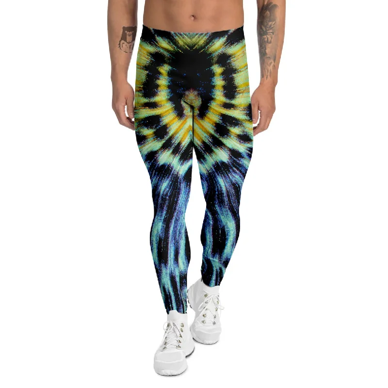 Markdowns Butterfly Wing Skin Blue Print Men's Leggings