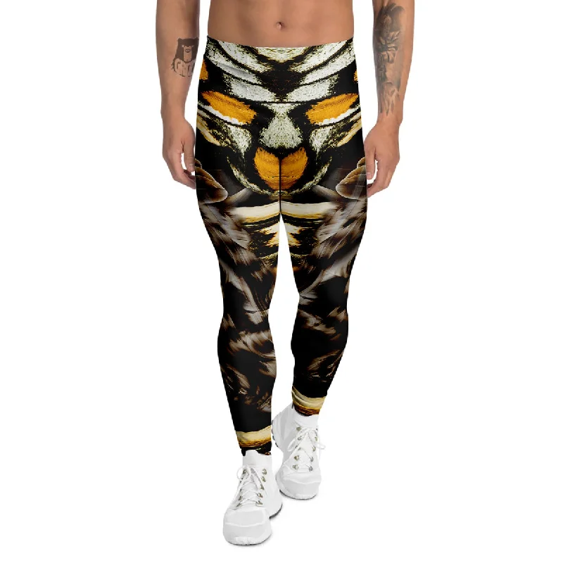 New Deals Butterfly Wing Skin Dark And Orange Print Men's Leggings