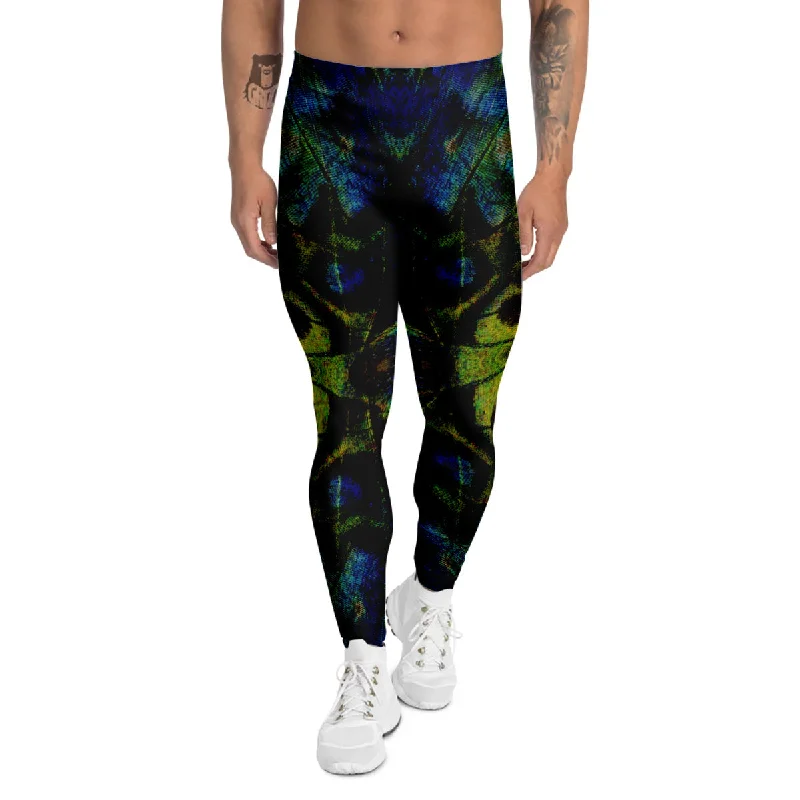 Limited Availability Butterfly Wing Skin Dark Print Men's Leggings