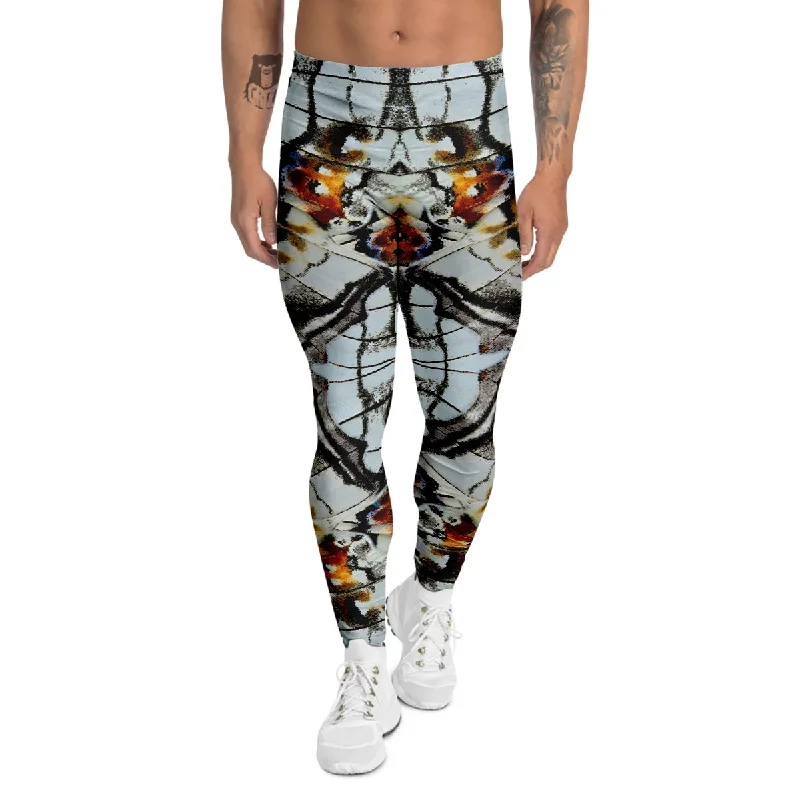 Fantastic Offers Butterfly Wing Skin Grey Print Men's Leggings