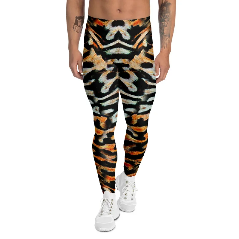 Huge Discounts Butterfly Wing Skin Orage Print Men's Leggings