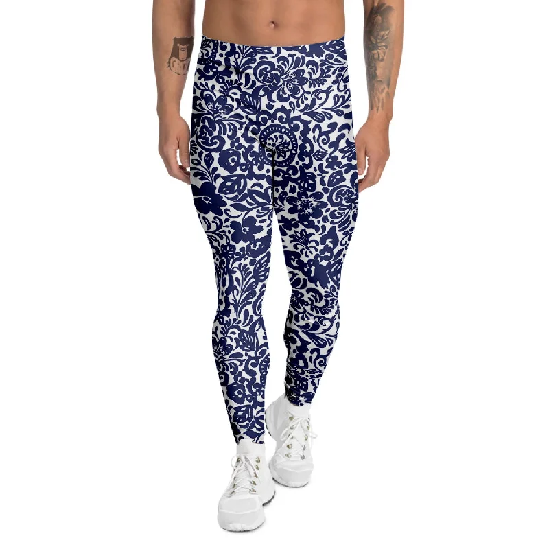 Hot Deal Chintz Floral Print Pattern Men's Leggings