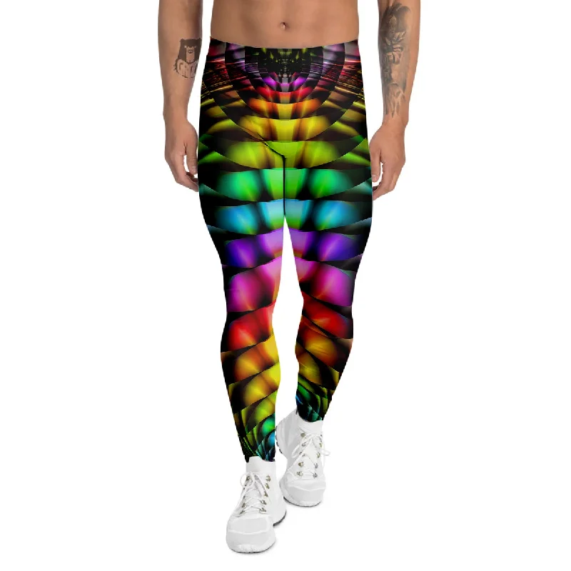 Price Fest Computer Generated Colorful Fractal Print Men's Leggings