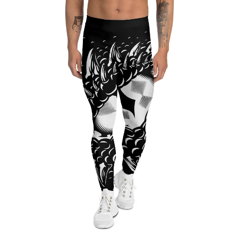 Act Now Dragon Eye Print Men's Leggings