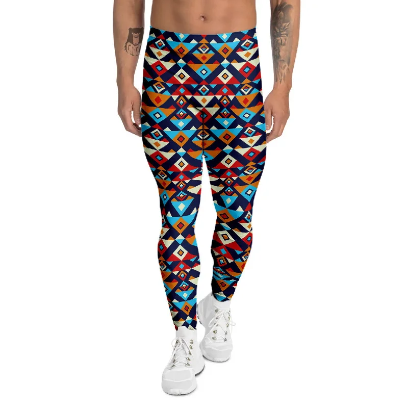 Epic Deals Ethnic Boho Colorful Print Pattern Men's Leggings