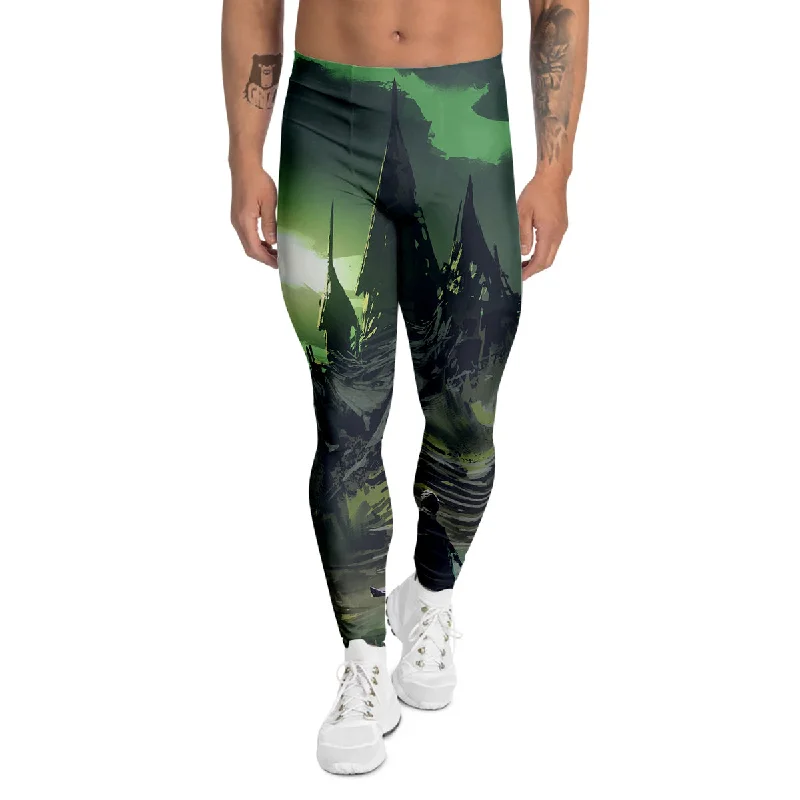 Deal Zone Fantasy Knight And Castle Men's Leggings