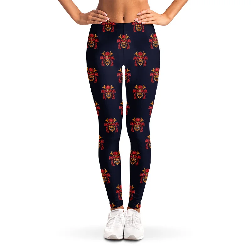 Exclusive Deal Japanese Samurai Pattern Print Women's Leggings