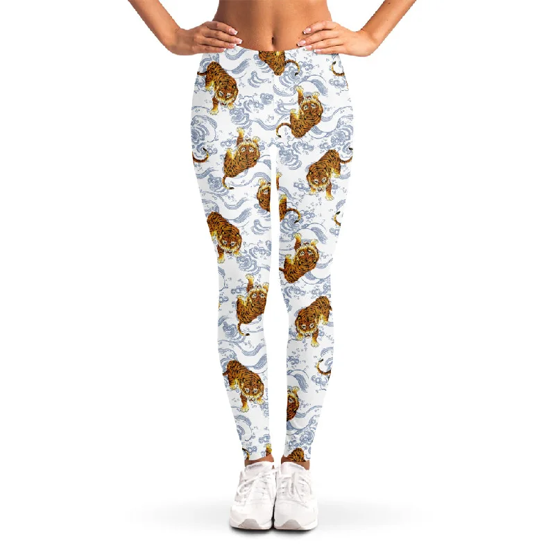 Unmissable Offer Japanese Tiger Pattern Print Women's Leggings