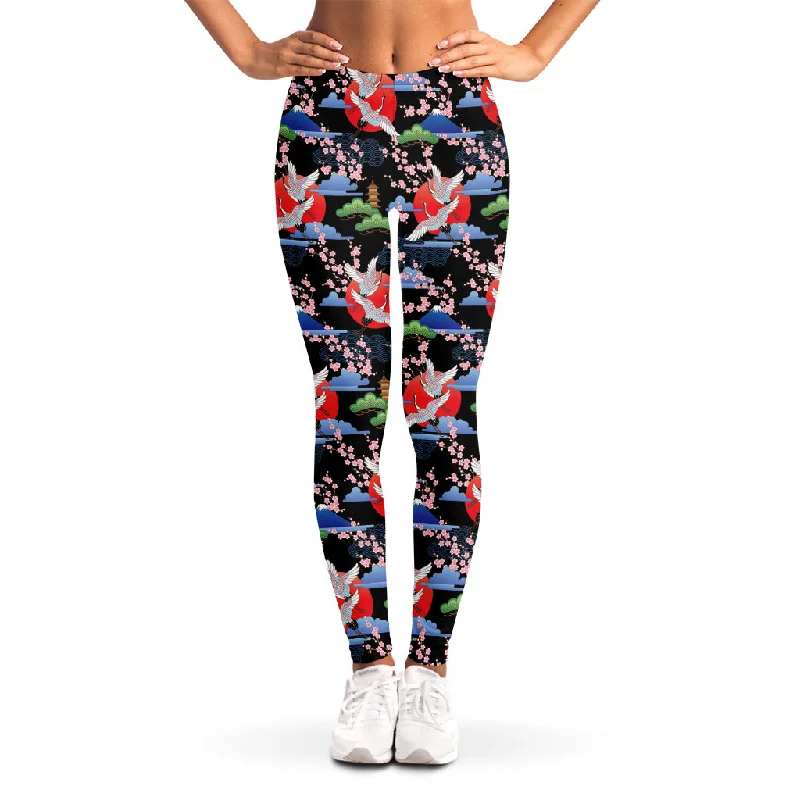 Year-End Sale Japanese Traditional Pattern Print Women's Leggings