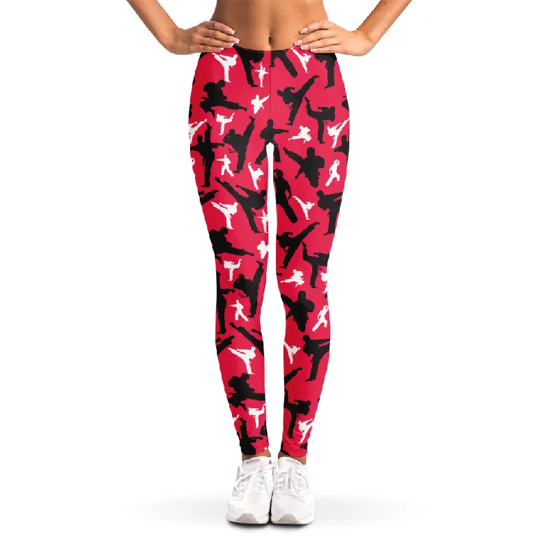 Best Bargains Karate Pattern Print Women's Leggings