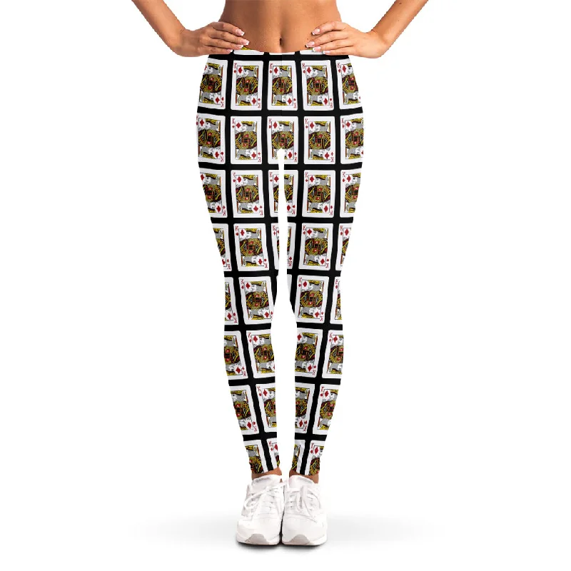 One-DAY Sale King Of Diamonds Pattern Print Women's Leggings