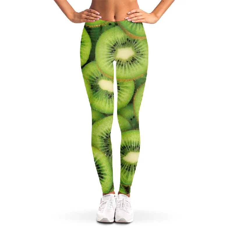 YEAR-End Sale Kiwi Slices Print Women's Leggings