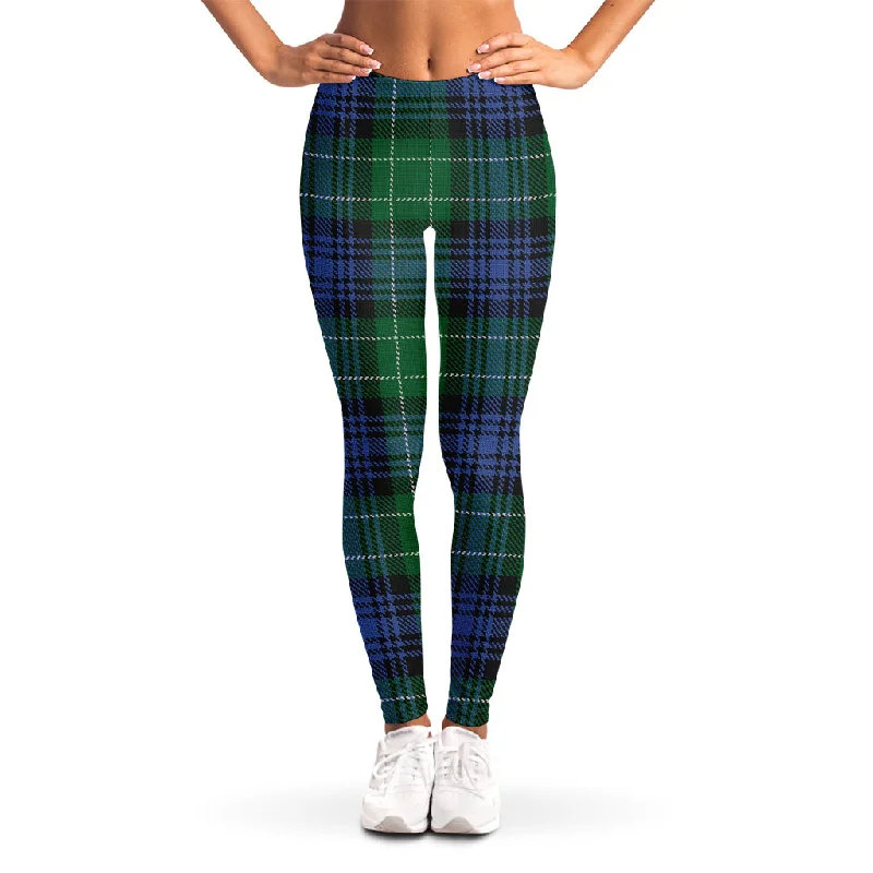 Quick Sale Knitted Scottish Plaid Print Women's Leggings