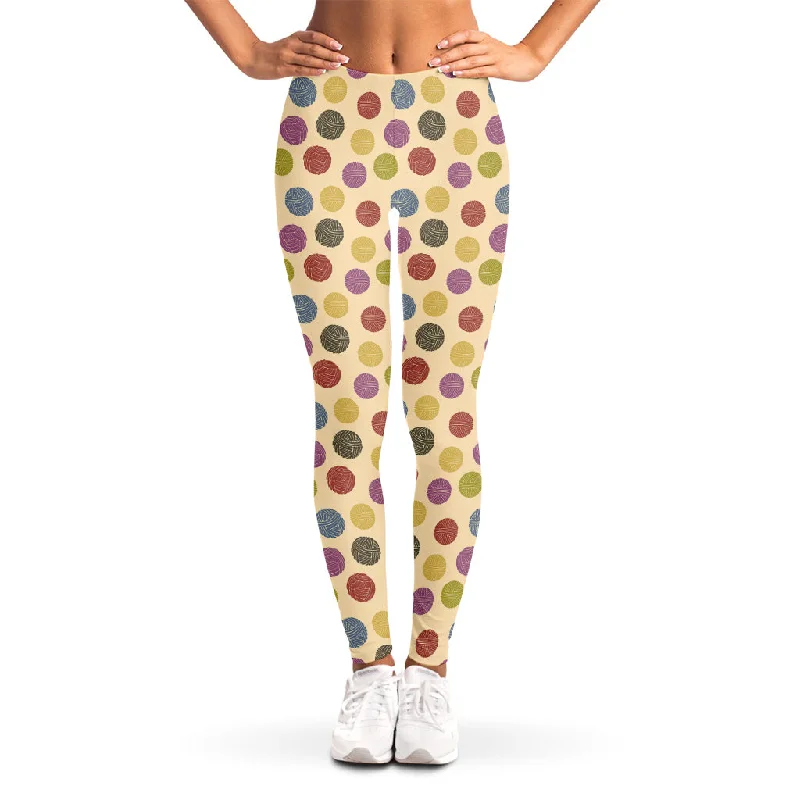 TIME-Limited Offer Knitting Yarn Pattern Print Women's Leggings