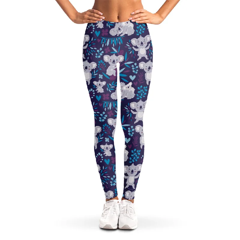 Major Savings Koala Forest Pattern Print Women's Leggings