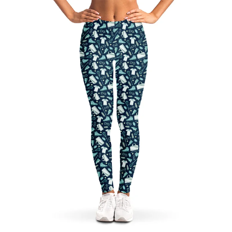 Amazing Deals Lacrosse Equipment Pattern Print Women's Leggings