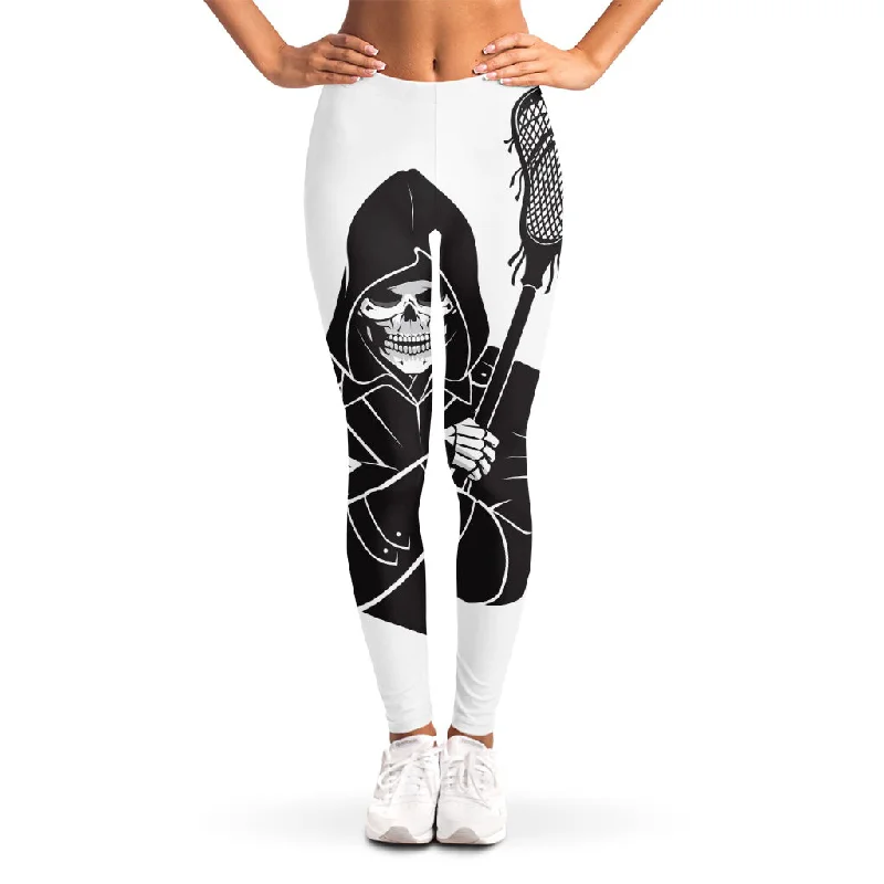 Extra Savings Lacrosse Skull Print Women's Leggings