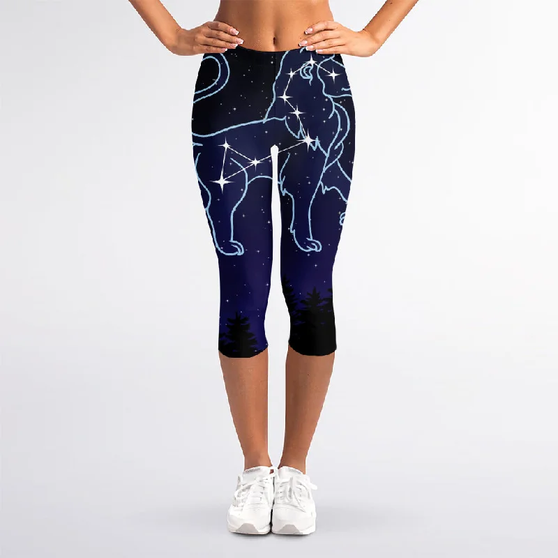 Daily Specials Leo Constellation Print Women's Capri Leggings