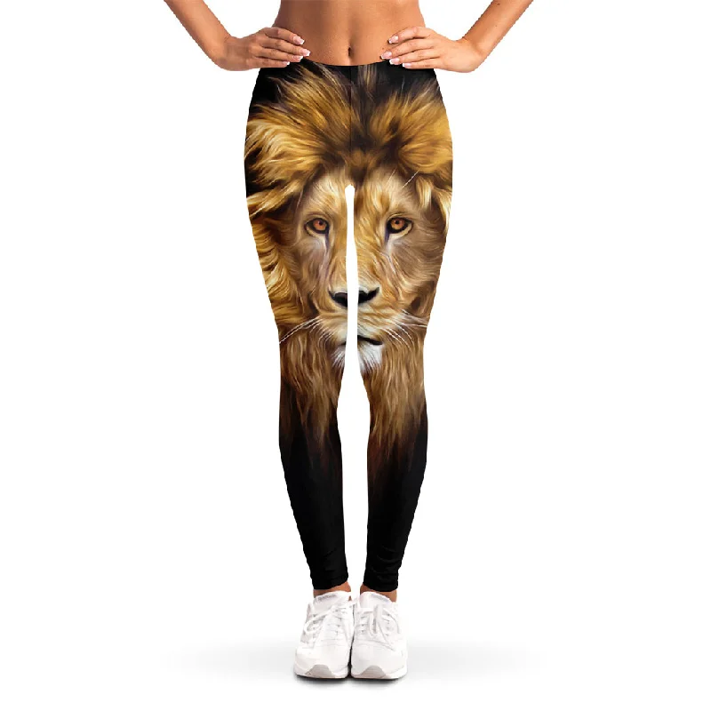 Weekend Flash Sale Leo Portrait Print Women's Leggings