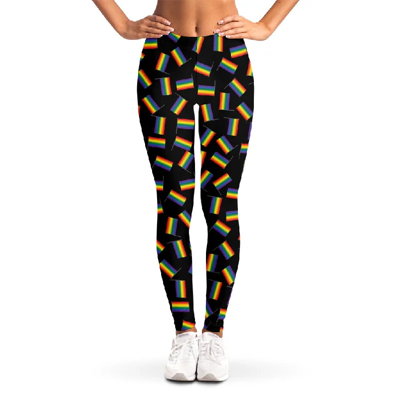 Limited Stock LGBT Pride Rainbow Flag Pattern Print Women's Leggings