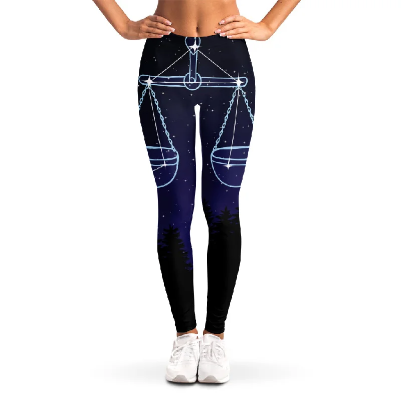 Weekend Deal Libra Constellation Print Women's Leggings