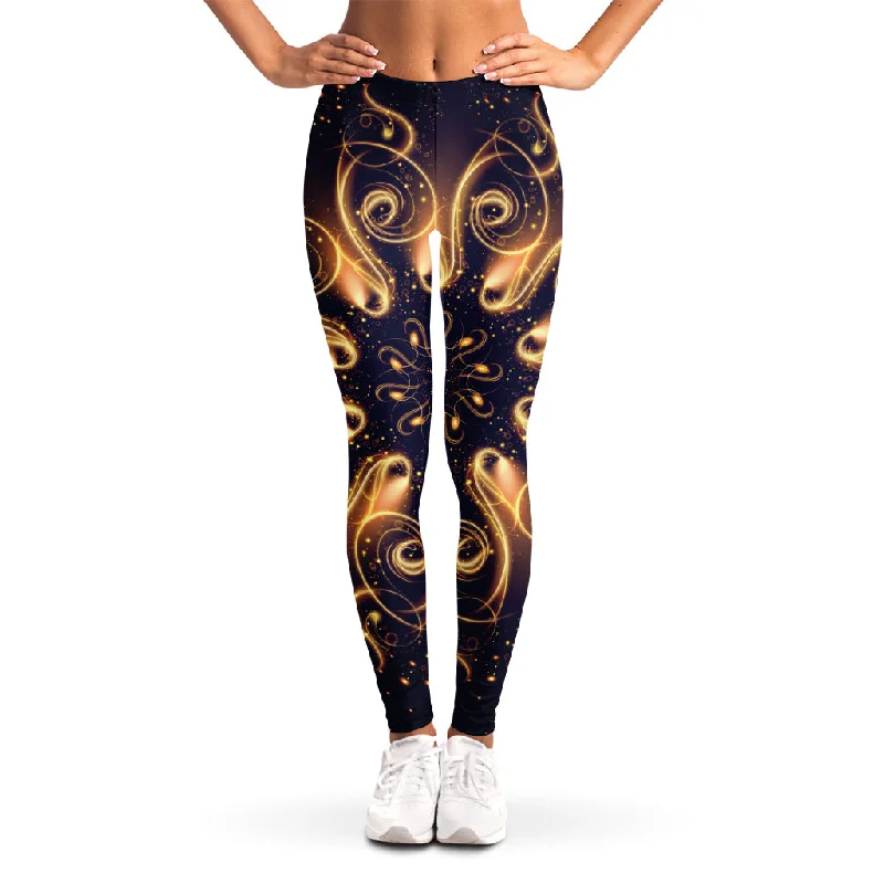 Markdowns Light Fractal Print Women's Leggings