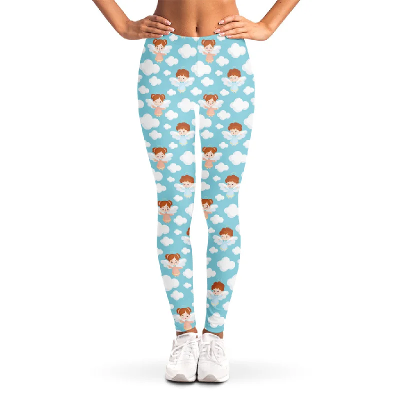 Discount Mania Little Angel Pattern Print Women's Leggings