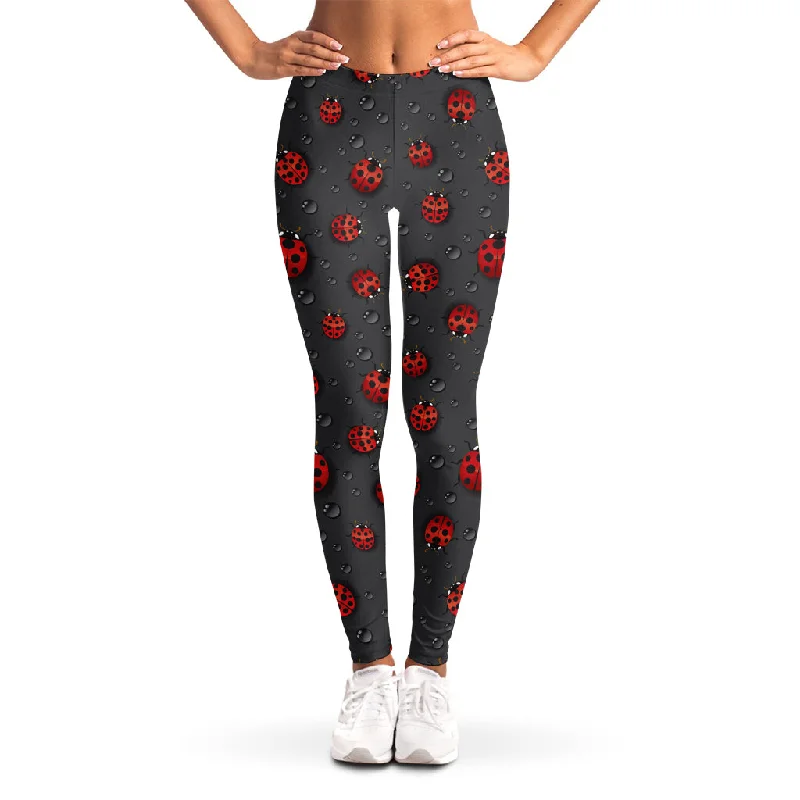 Price Reduction Little Ladybird Pattern Print Women's Leggings