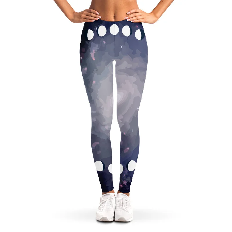 Markdown Madness Lunar Phase Cycle Print Women's Leggings
