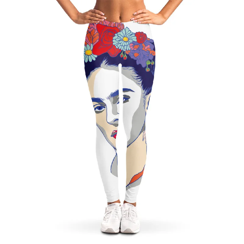 Referral Discount Magdalena Carmen Frida Kahlo Print Women's Leggings