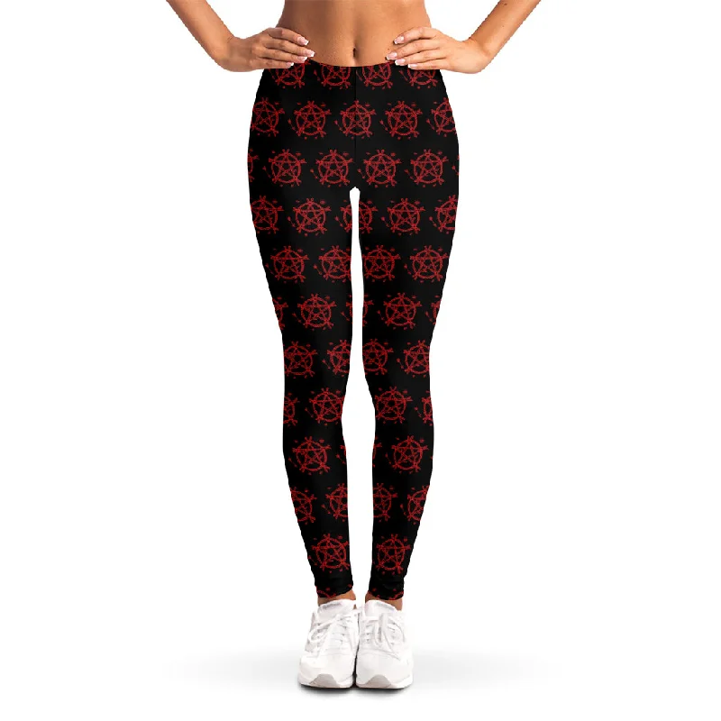 Deal of the Day Magic Pentagram Pattern Print Women's Leggings