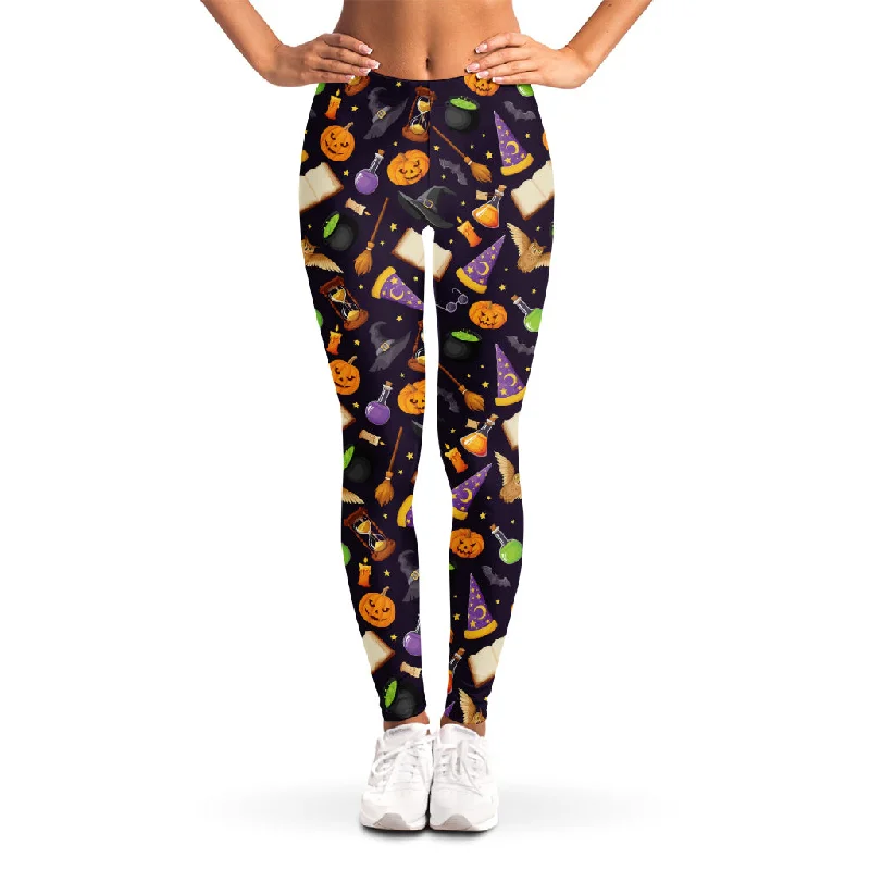 Members Only Magic Wizard Pattern Print Women's Leggings
